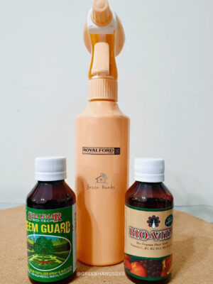 53-7 organic plant care Value Kit Ideal for Newbies containing Misting Spray (350 ml) Organic Fertiliser (100 ml) Organic Pesticide (100 ml)