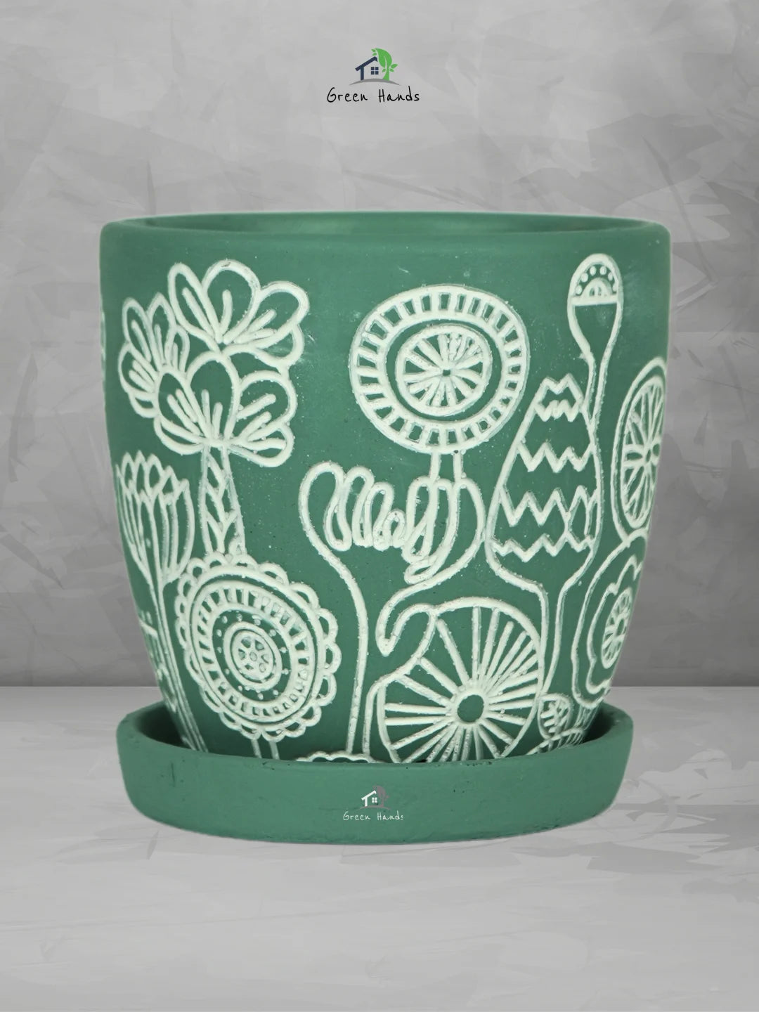 Abstract-Tribal-Art-Pots-Green-1