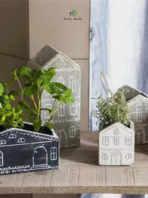 Ceramic Village House Planter