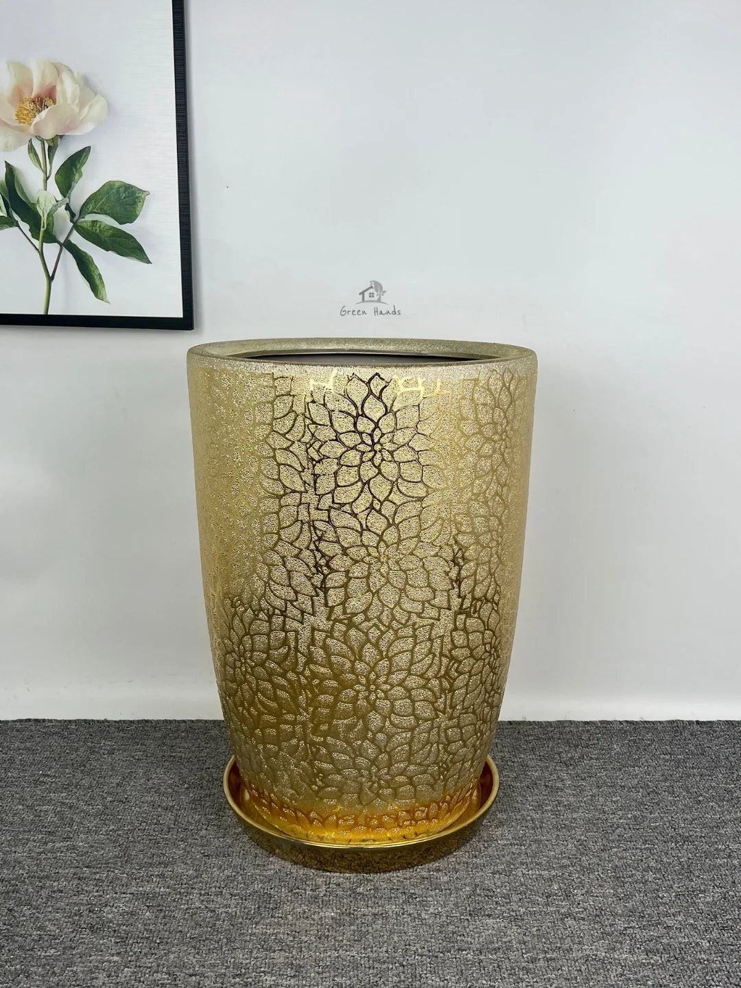 Golden Ceramic VIP Planters - Elevate UAE Homes with Luxury & Style - Image 3