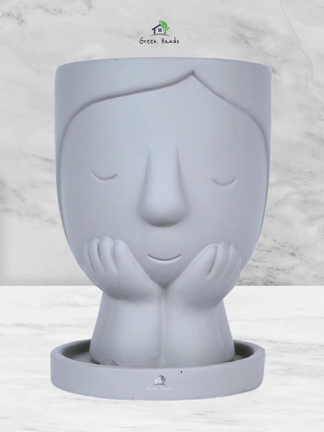 The Terracotta Little Girl Face Nordic Flower Pot - Sustainable Décor for your Home or Office - Image 4